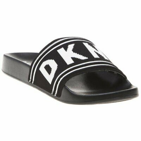 dkny slides black